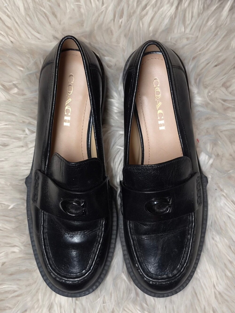 COACH Leah Platform Loafers Size 8.5 - Picture 6 of 11